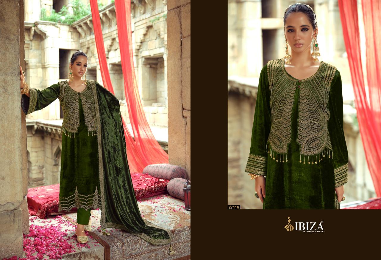 Ibiza Suneherii vol 2 catalog aari work salwar kameez wholesale - Sanvari Fashion