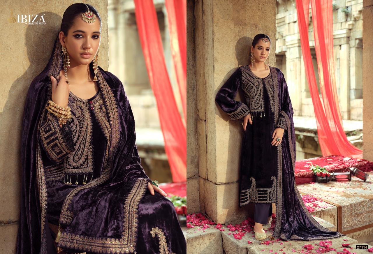 Ibiza Suneherii vol 2 catalog aari work salwar kameez wholesale - Sanvari Fashion