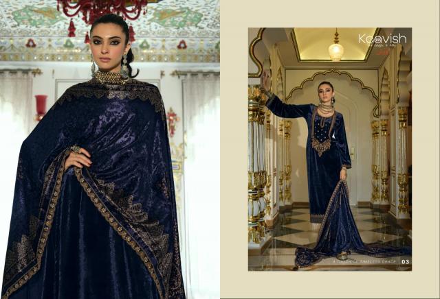 Kaavish Pehnava catalog wholesale unstitched salwar kameez material in bangalore - Sanvari Fashion
