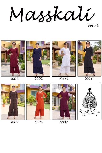 Kajal Style Massakali vol 5 catalog coord set wholesale in Mumbai - Sanvari Fashion