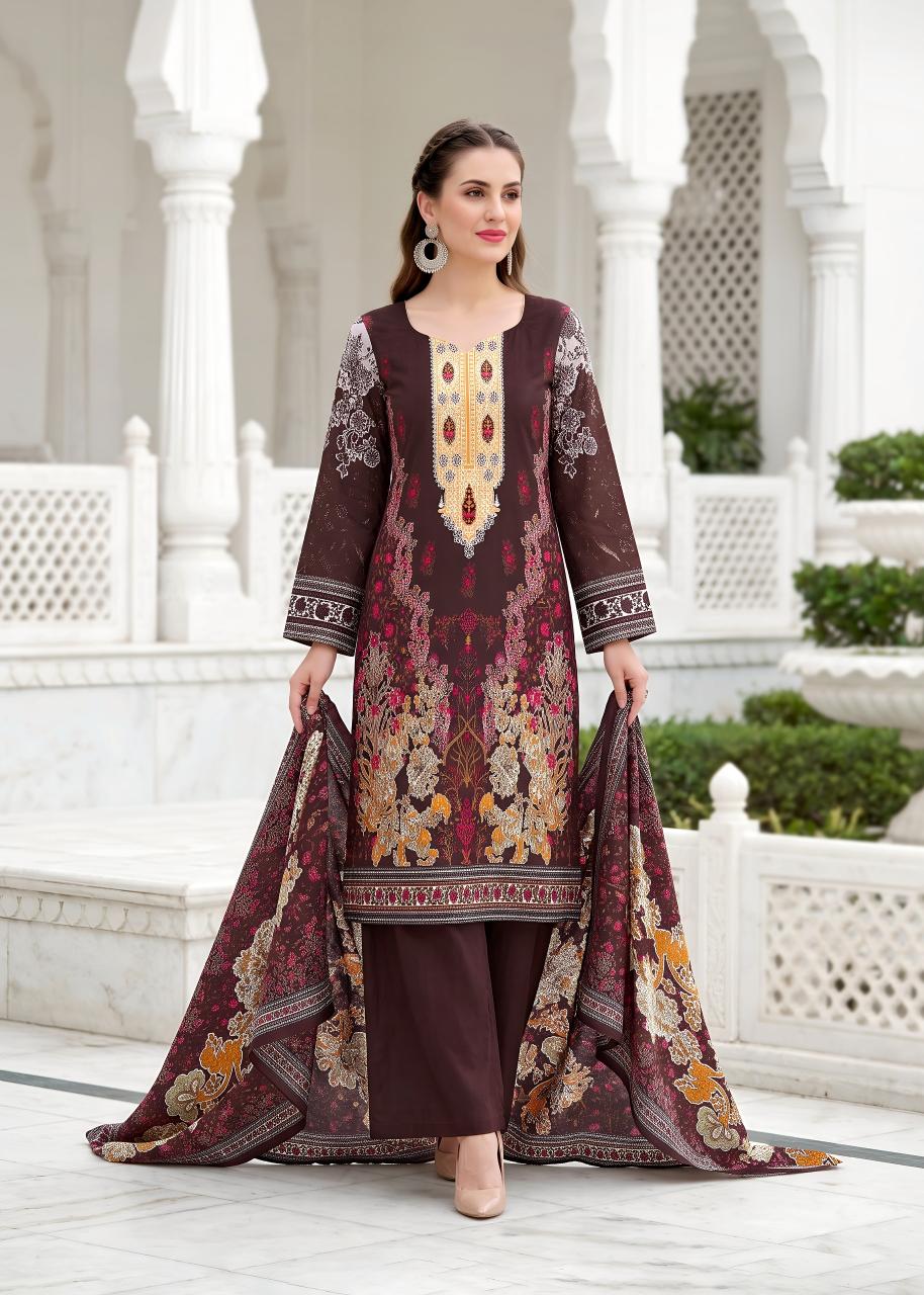 Kavyaâ€Ž Kala Nazakat catalog wholesale market dress material kolkata - Sanvari Fashion