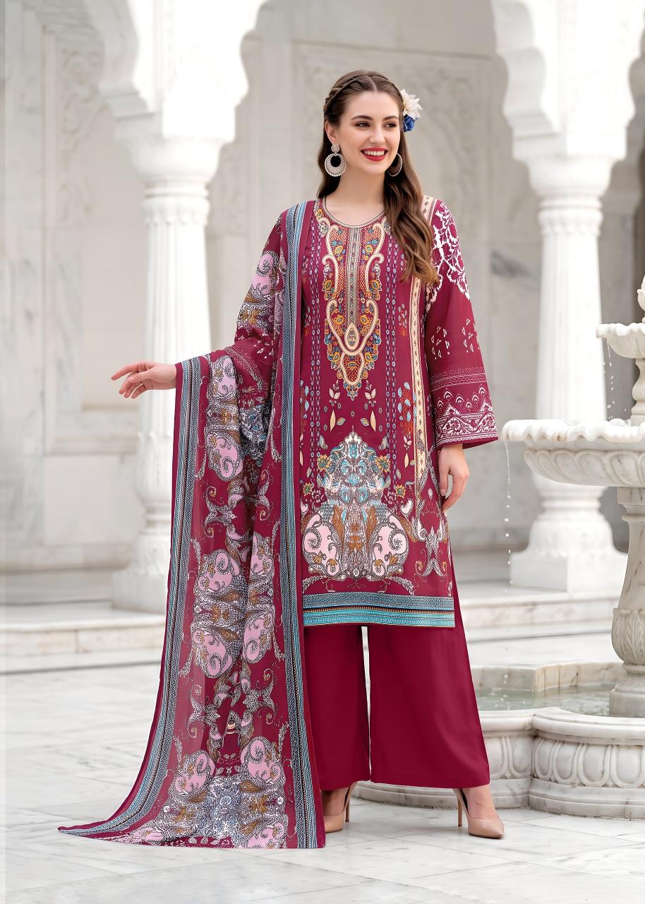 Kavyaâ€Ž Kala Nazakat catalog wholesale market dress material kolkata - Sanvari Fashion