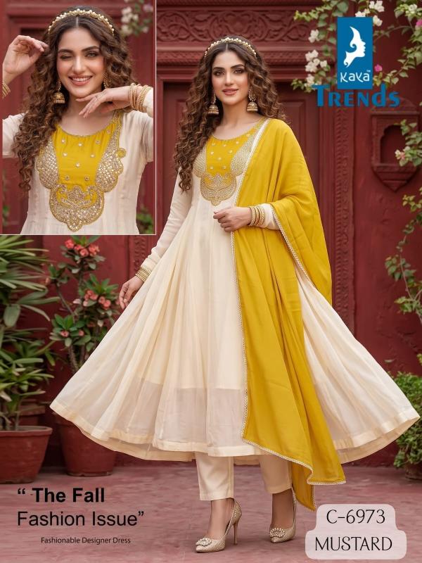 Kaya 6973 catalog textile wholesale kurti market - Sanvari Fashion