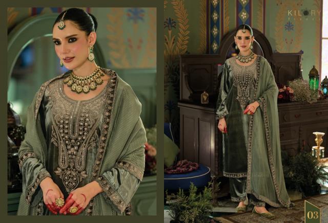 Kilory Valentino catalog designer salwar kameez at wholesale price - Sanvari Fashion