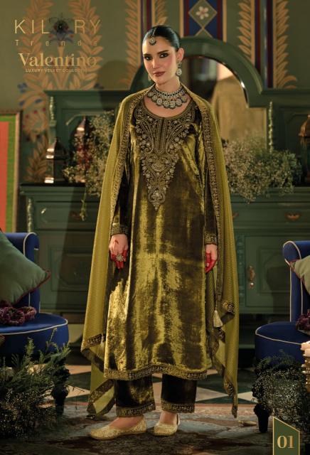 Kilory Valentino catalog designer salwar kameez at wholesale price - Sanvari Fashion