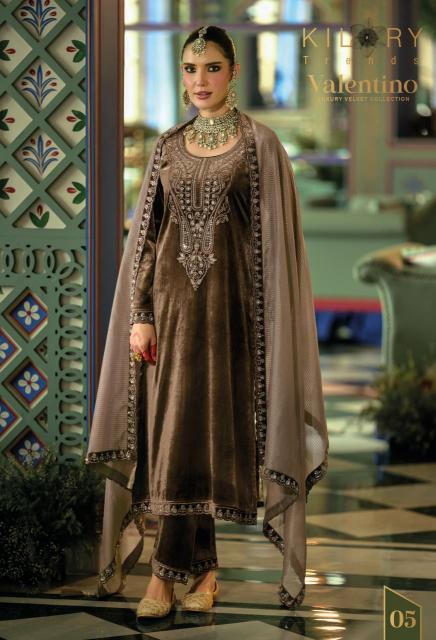 Kilory Valentino catalog designer salwar kameez at wholesale price - Sanvari Fashion