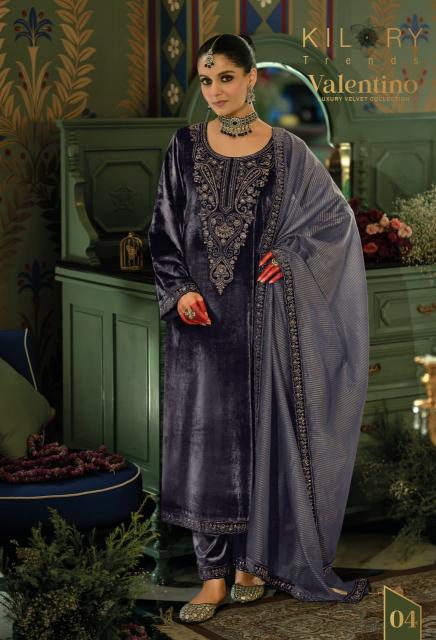 Kilory Valentino catalog designer salwar kameez at wholesale price - Sanvari Fashion