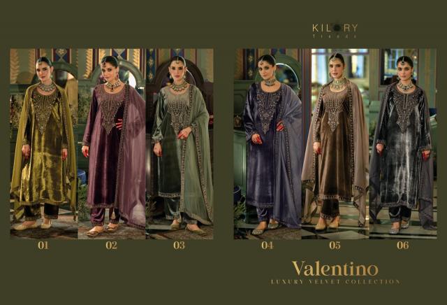 Kilory Valentino catalog designer salwar kameez at wholesale price - Sanvari Fashion