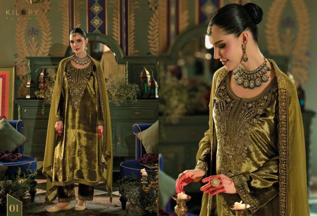 Kilory Valentino catalog designer salwar kameez at wholesale price - Sanvari Fashion