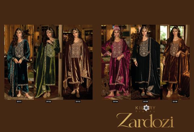 Kilory Zardozi catalog wholesale pakistani designer salwar kameez - Sanvari Fashion