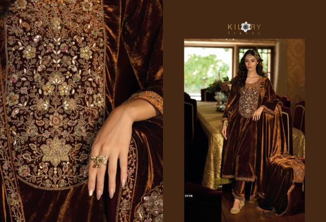 Kilory Zardozi catalog wholesale pakistani designer salwar kameez - Sanvari Fashion