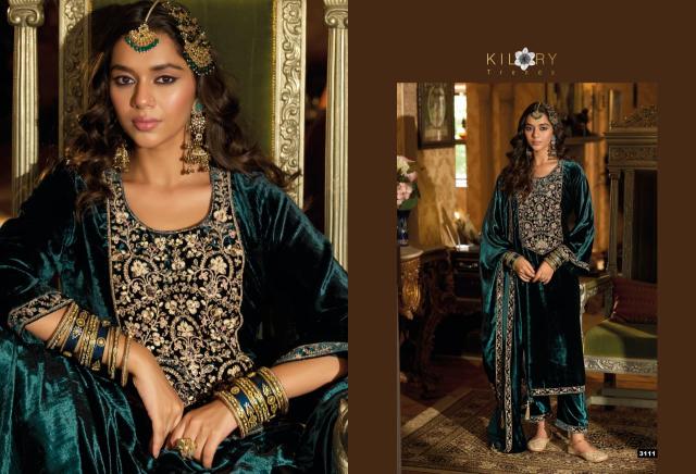 Kilory Zardozi catalog wholesale pakistani designer salwar kameez - Sanvari Fashion
