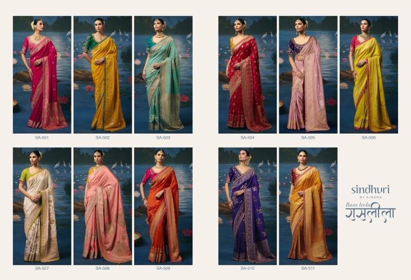 Kimora Raas Leela catalog top 10 saree wholesaler in surat - Sanvari Fashion
