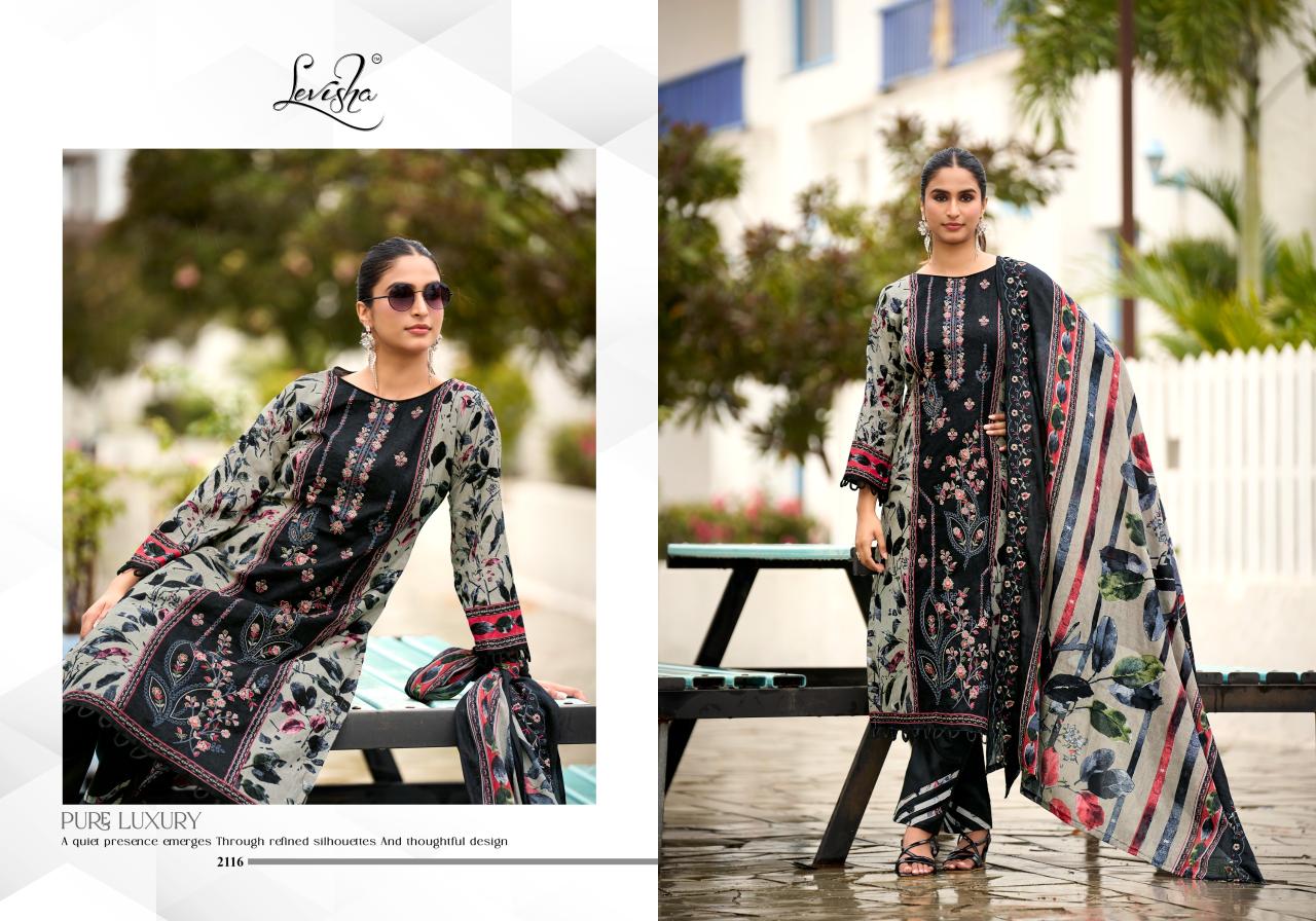 Levisha Madhubala vol 21 catalog wholesale ladies dress material market in surat - Sanvari Fashion