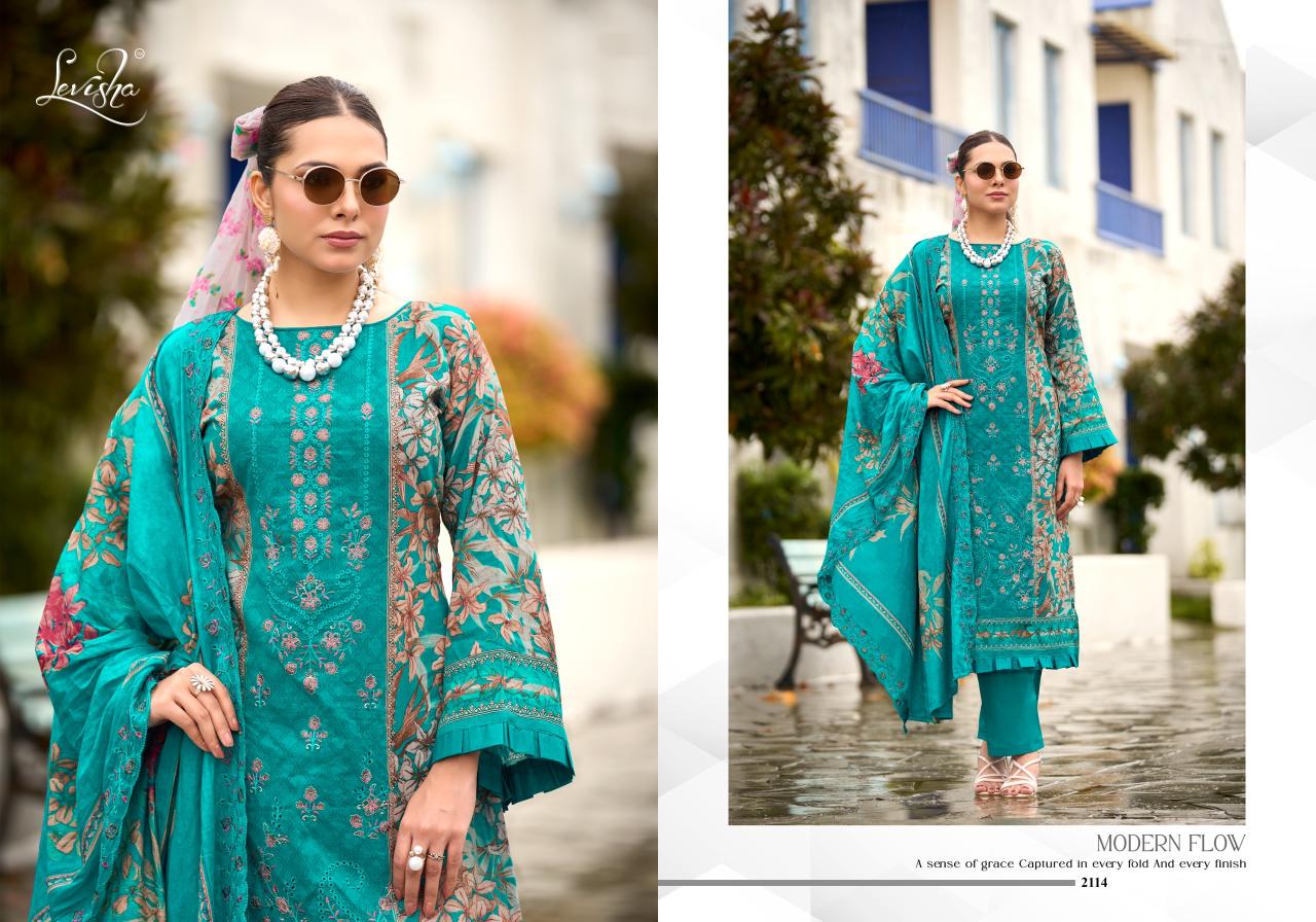 Levisha Madhubala vol 21 catalog wholesale ladies dress material market in surat - Sanvari Fashion