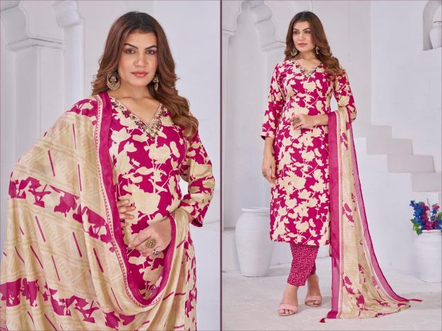 Moksh International Gori vol 3 catalog wholesale kurti pant set - Sanvari Fashion