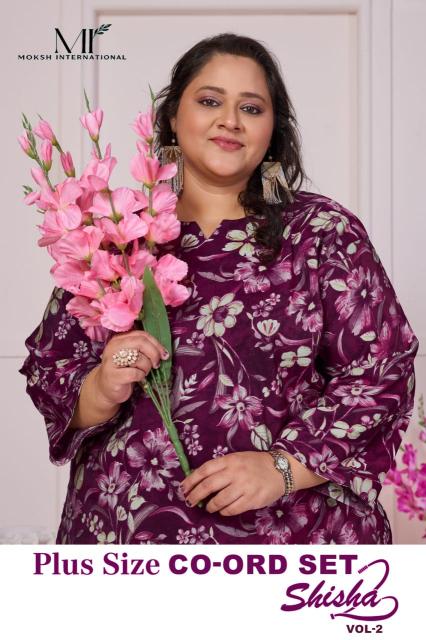 Moksh International Plus Size Co ord Set  Shisha Vol 2 catalog coord set manufacturers in delhi - Sanvari Fashion