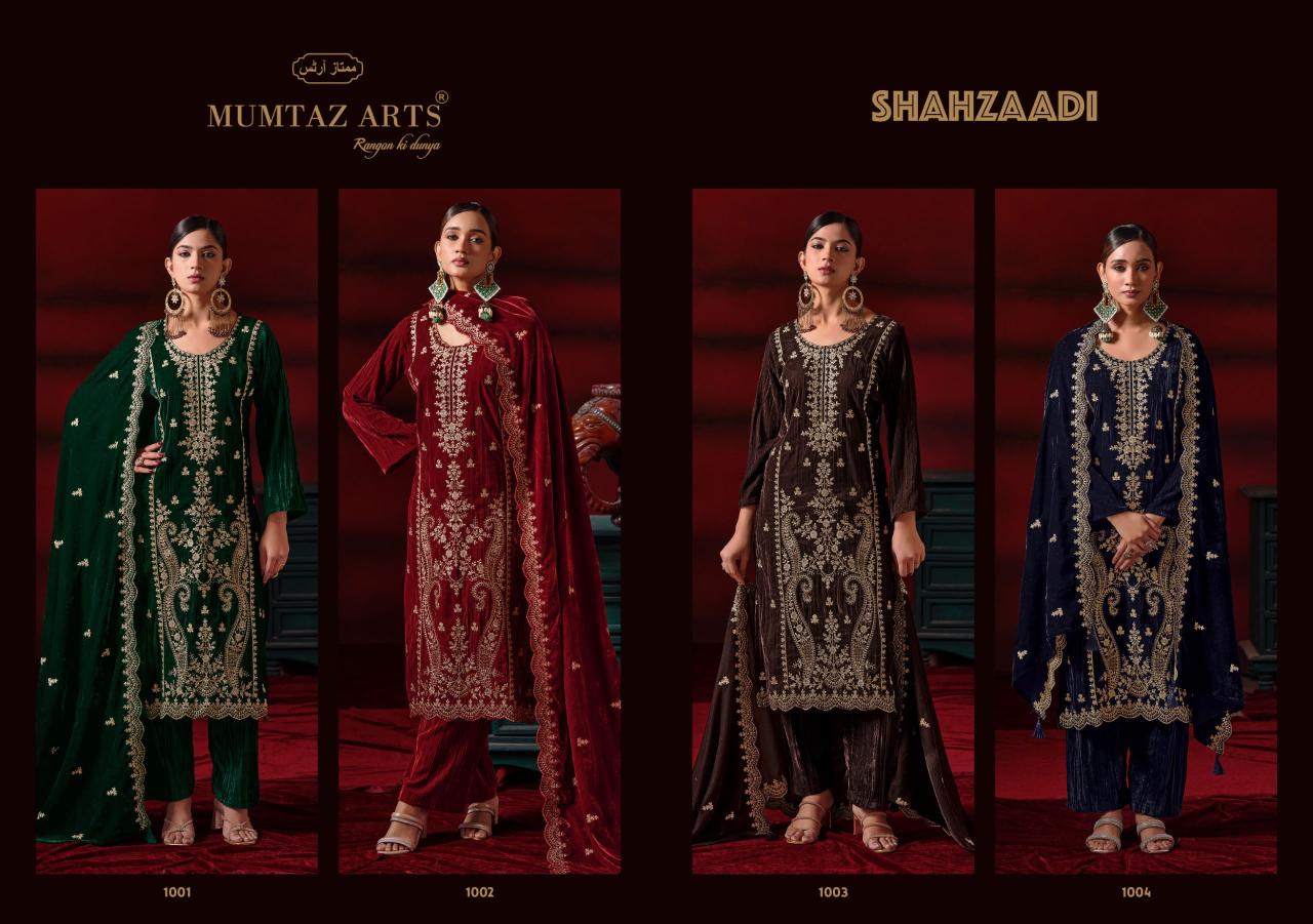 Mumtaz Arts Shehzaadi NX catalog wholesale market in ramanathapuram dress material - Sanvari Fashion