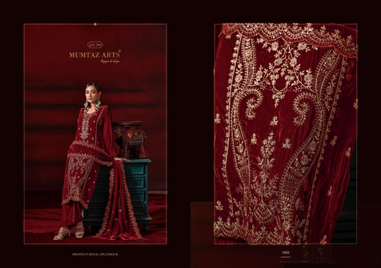Mumtaz Arts Shehzaadi NX catalog wholesale market in ramanathapuram dress material - Sanvari Fashion