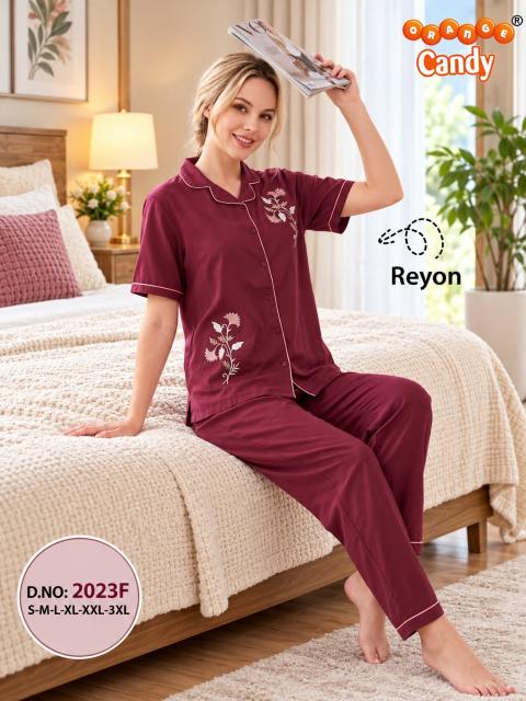 Orange Candy 2023 catalog nightwear business supplier - Sanvari Fashion