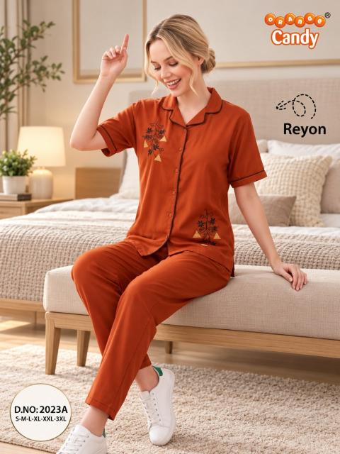 Orange Candy 2023 catalog nightwear business supplier - Sanvari Fashion