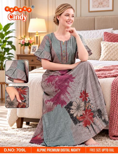 Orange Candy 709 catalog nightwear bulk supplier - Sanvari Fashion