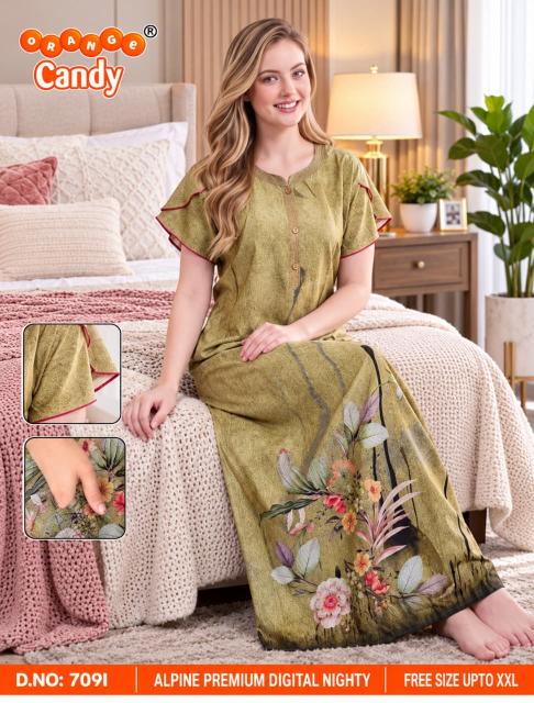 Orange Candy 709 catalog nightwear bulk supplier - Sanvari Fashion