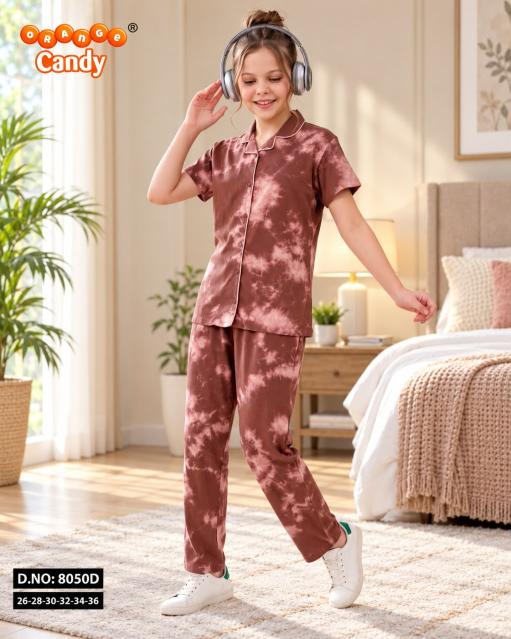 Orange Candy 8050 A to F catalog Kids Nightwear Wholesale Surat - Sanvari Fashion