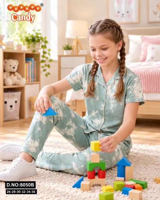 Orange Candy 8050 A to F catalog Kids Nightwear Wholesale Surat - Sanvari Fashion