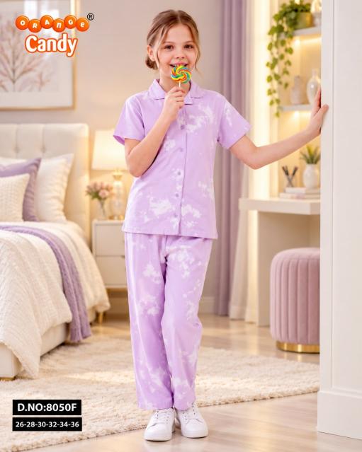 Orange Candy 8050 A to F catalog Kids Nightwear Wholesale Surat - Sanvari Fashion