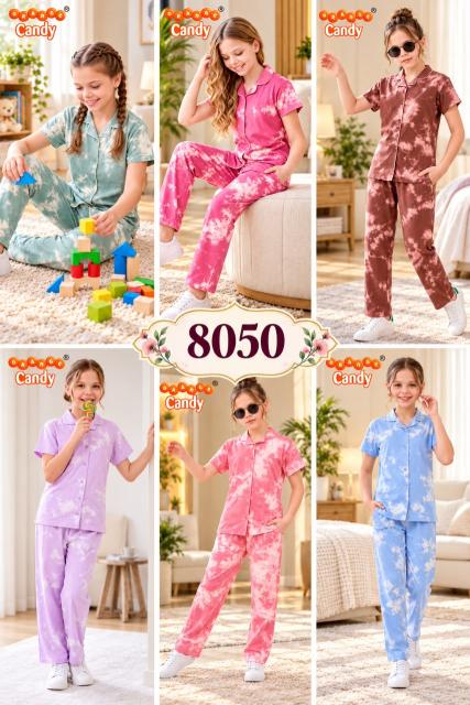 Orange Candy 8050 A to F catalog Kids Nightwear Wholesale Surat - Sanvari Fashion