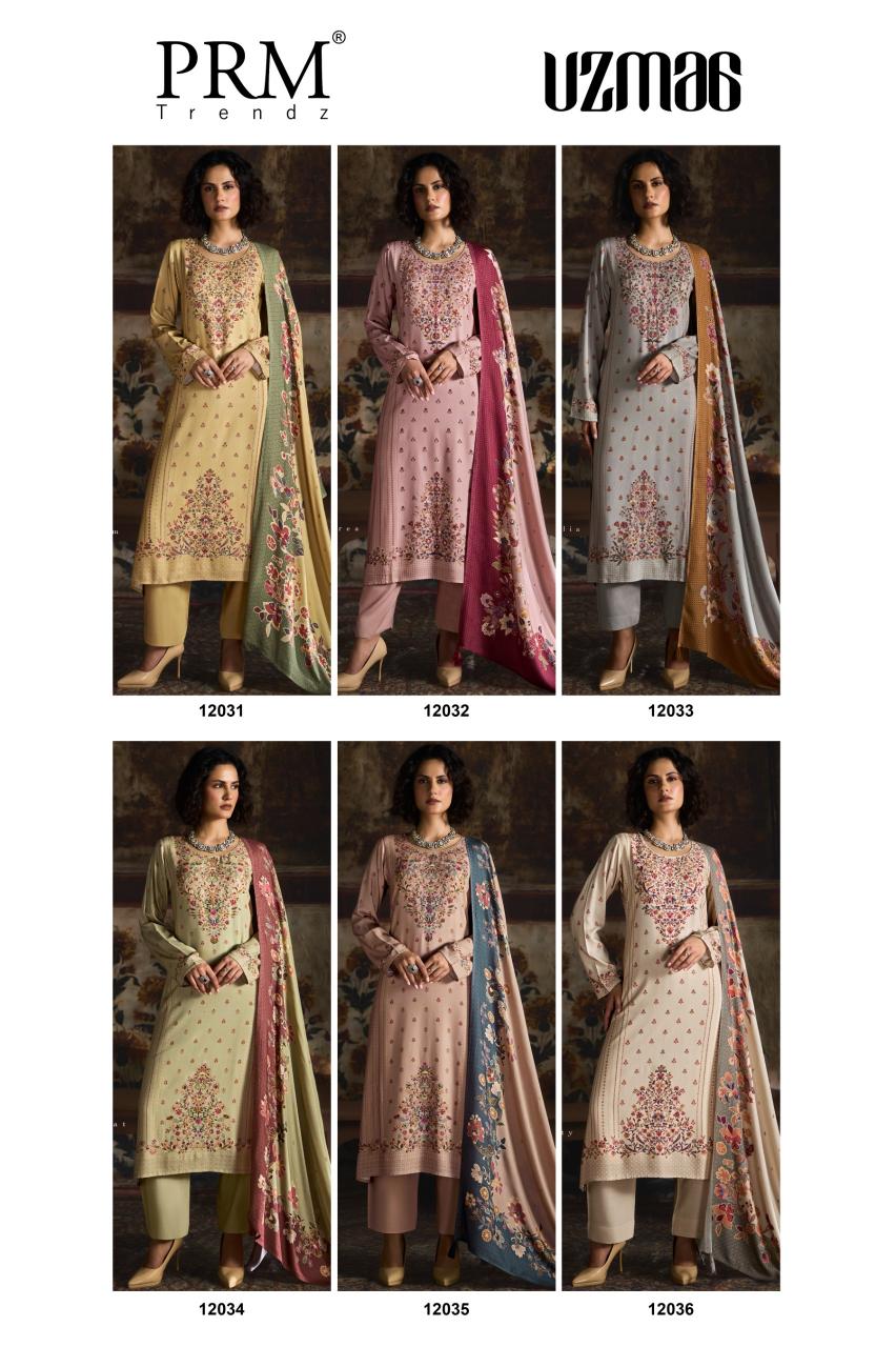 PRM Trendz Uzmaa catalog wholesale salwar kameez market in surat - Sanvari Fashion