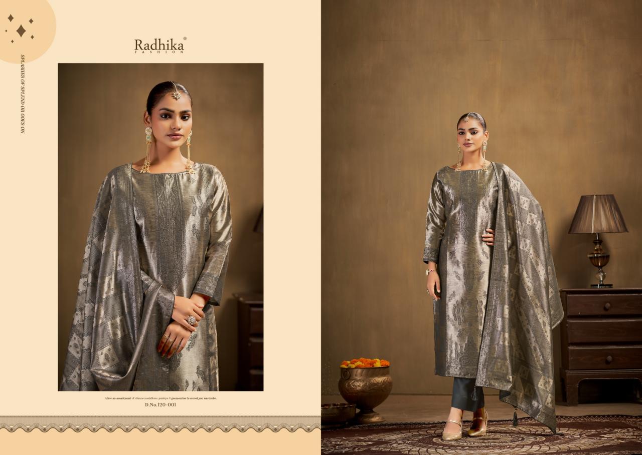 Radhika Azara Advance banarashi adha vol 1 catalog wholesale market of ladies dress materials in mumbai - Sanvari Fashion