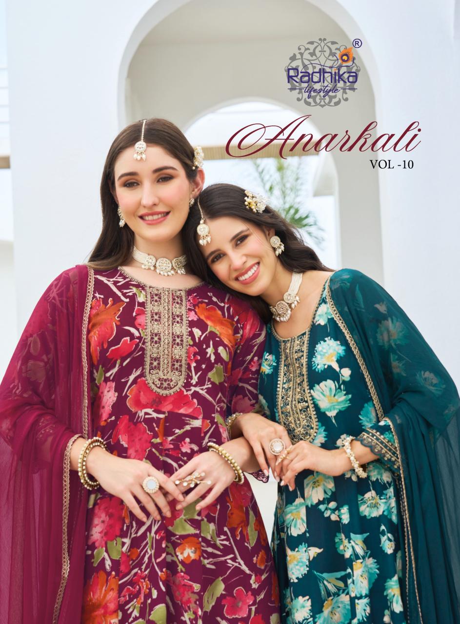 Radhika LifeStyle Anarkali Vol 8 Catalog new branded kurtis catalog wholesale - Sanvari Fashion