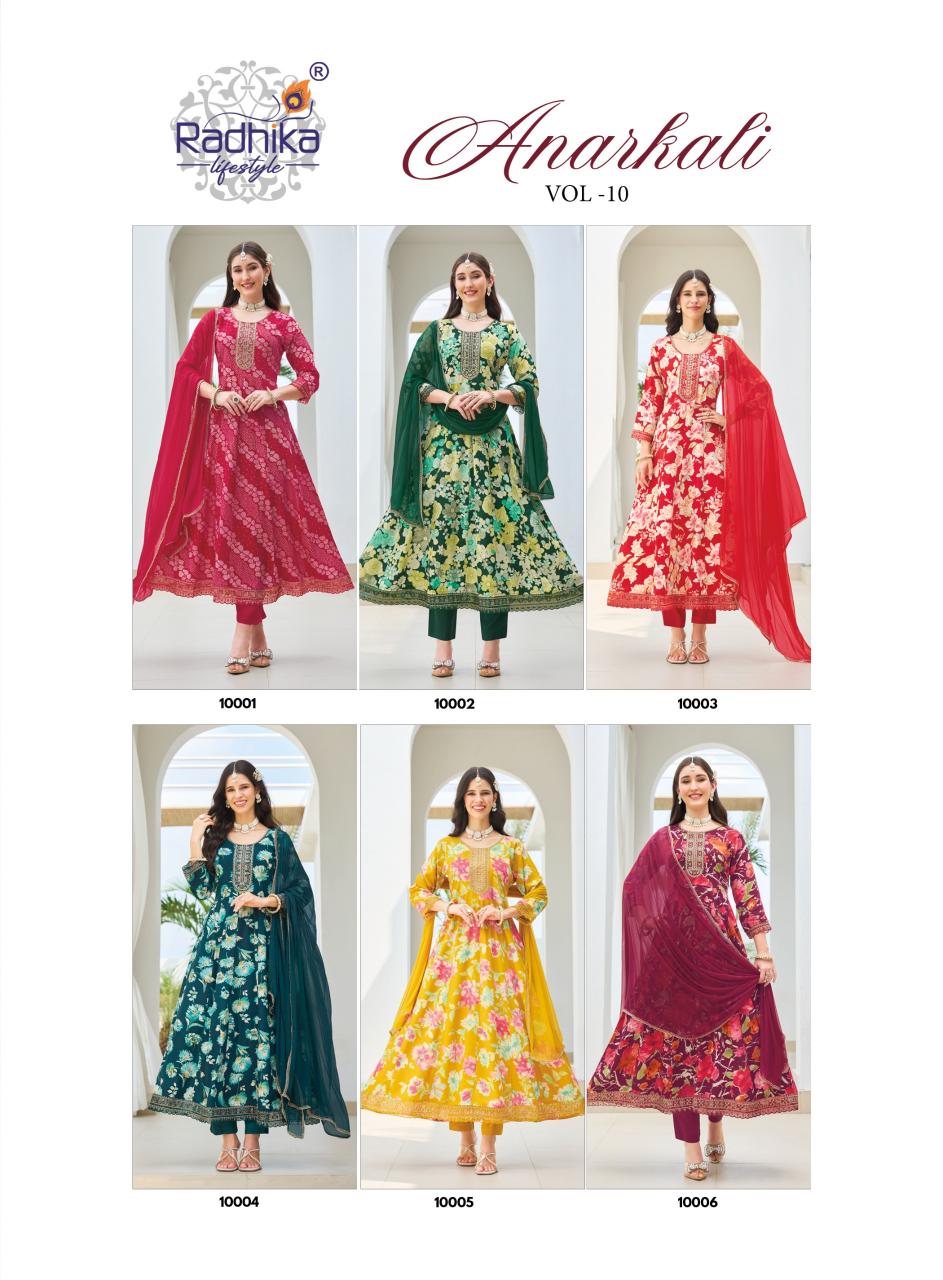 Radhika LifeStyle Anarkali Vol 8 Catalog new branded kurtis catalog wholesale - Sanvari Fashion