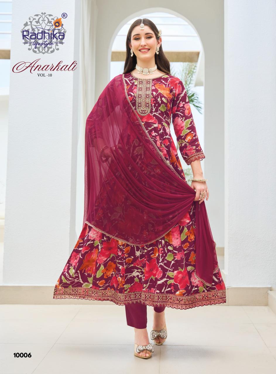 Radhika LifeStyle Anarkali Vol 8 Catalog new branded kurtis catalog wholesale - Sanvari Fashion