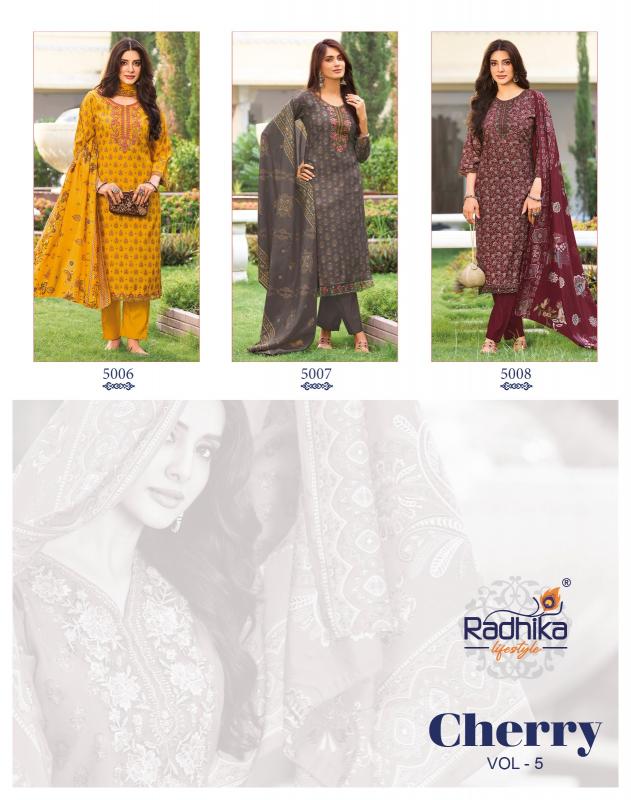 Radhika Lifestyle Cherry Vol 5 Catalog w brand kurtis wholesale in mumbai - Sanvari Fashion