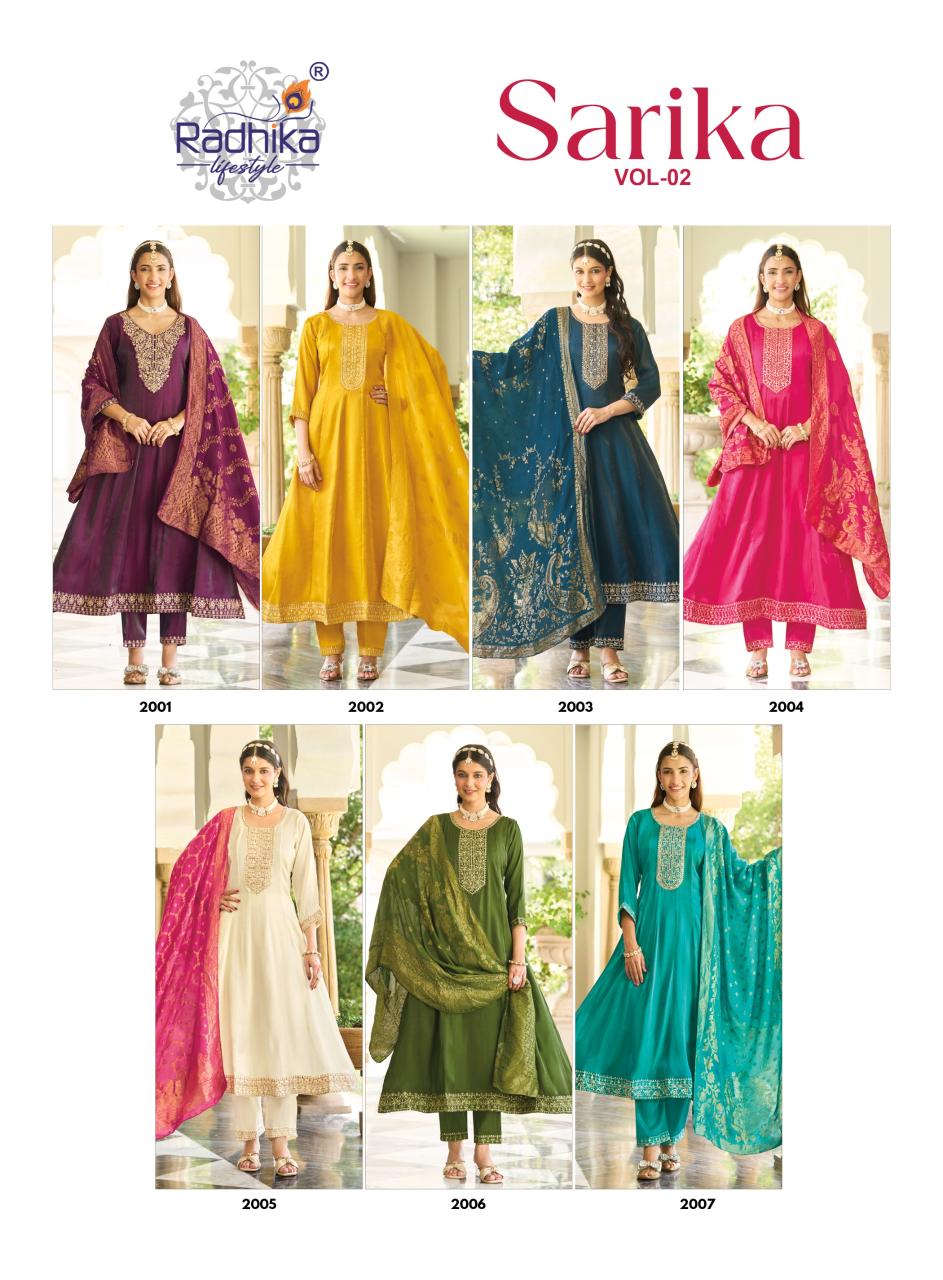 Radhika Lifestyle Sarika vol 2 catalog branded kurti wholesale in delhi - Sanvari Fashion