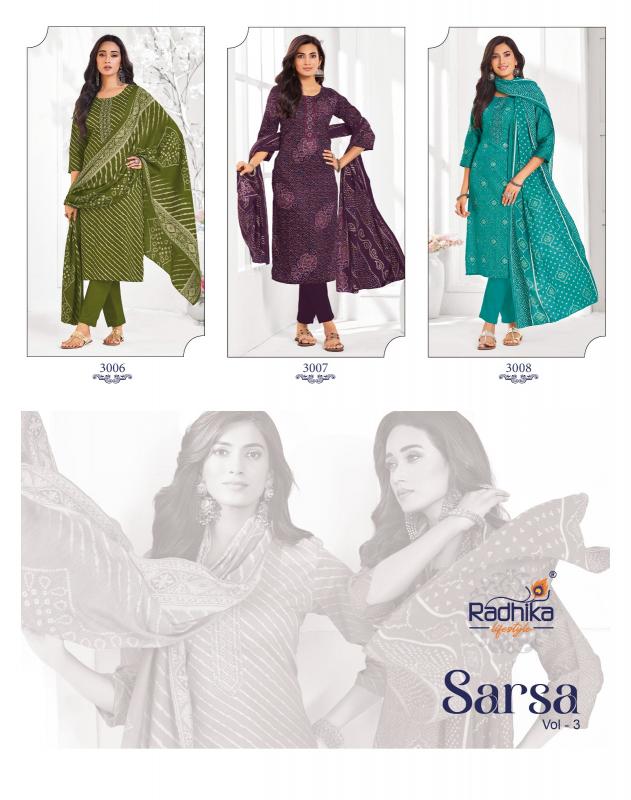 Radhika Lifestyle Sarsa vol 3 catalog delhi wholesale kurti market address - Sanvari Fashion