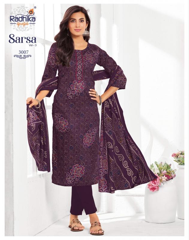 Radhika Lifestyle Sarsa vol 3 catalog delhi wholesale kurti market address - Sanvari Fashion