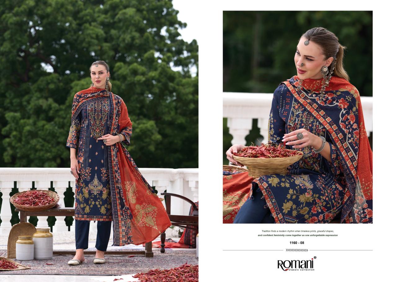 Romani Aarzu Vol 36 Nx catalog faymous dress material shop in surat - Sanvari Fashion