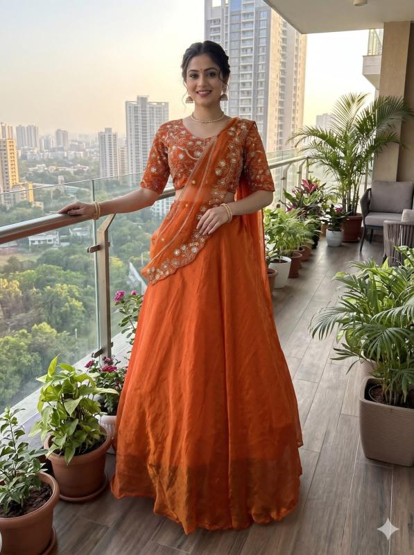 Sabella Fandy Satin catalog chandni chowk lehenga choli wholesale market - Sanvari Fashion