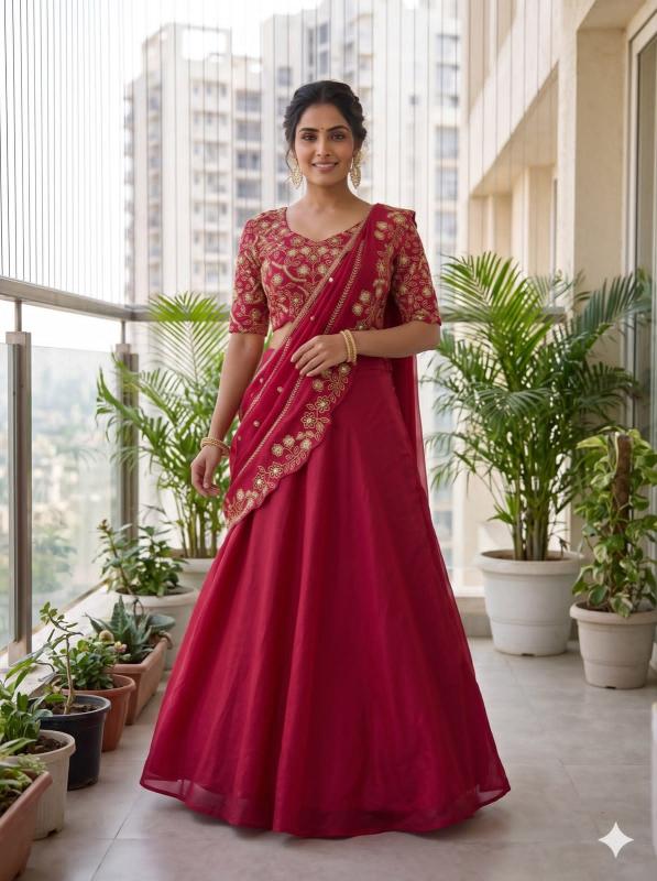 Sabella Fandy Satin catalog chandni chowk lehenga choli wholesale market - Sanvari Fashion