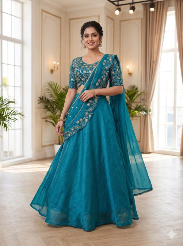 Sabella Fandy Satin catalog chandni chowk lehenga choli wholesale market - Sanvari Fashion