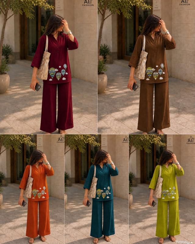 Sabella Hot Air Balloon catalog winter co ord set wholesale - Sanvari Fashion