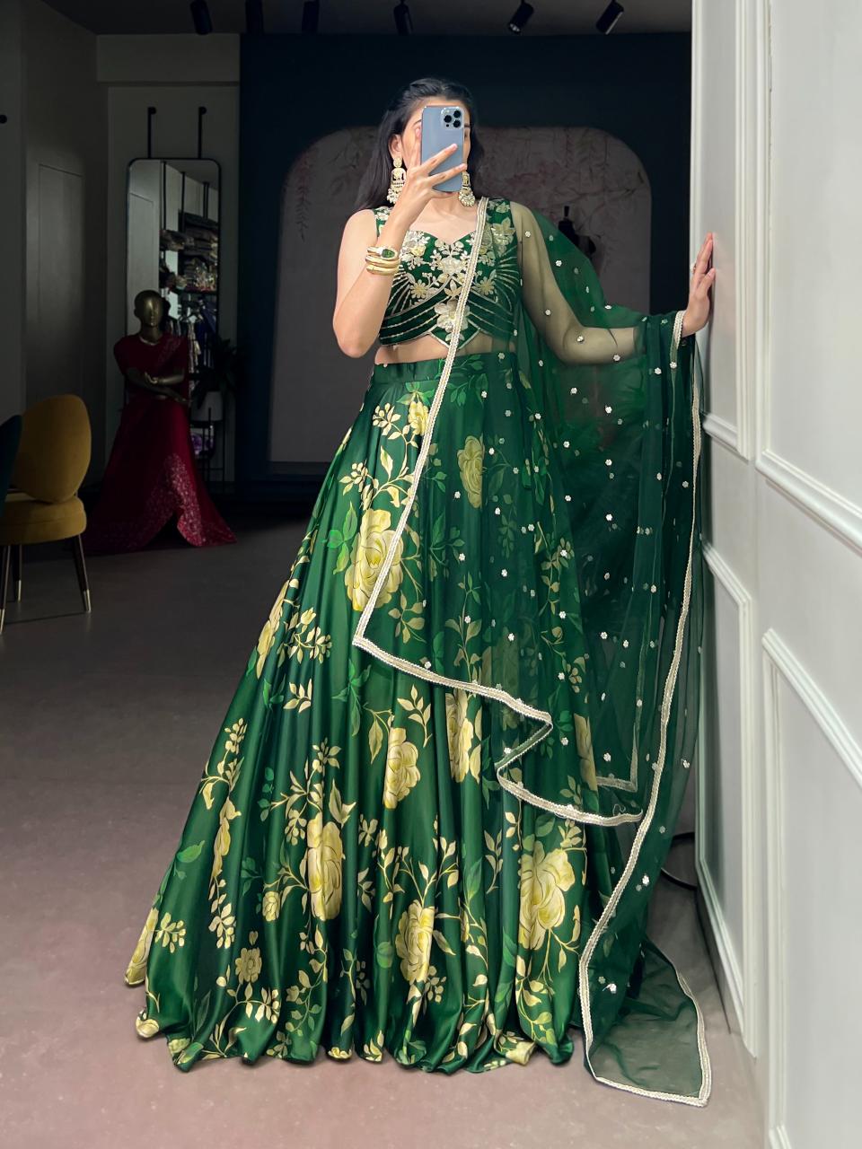 Sabella Satin Silk catalog cheap wholesale market in delhi for lehenga - Sanvari Fashion