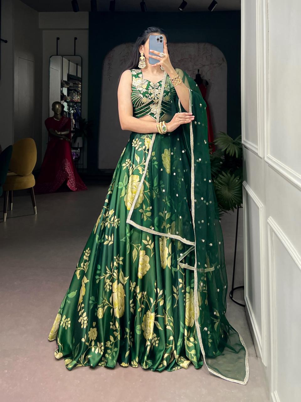 Sabella Satin Silk catalog cheap wholesale market in delhi for lehenga - Sanvari Fashion