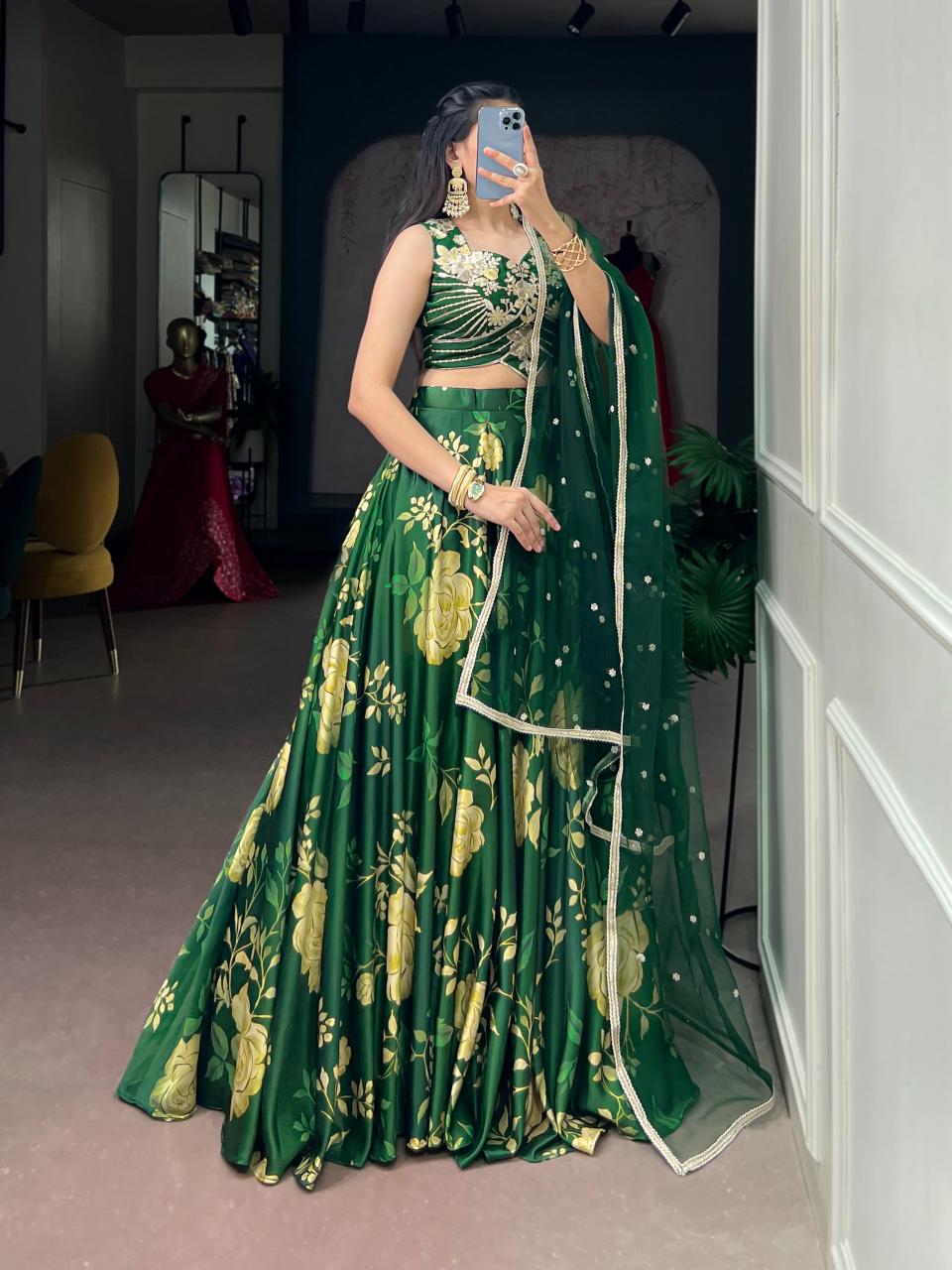Sabella Satin Silk catalog cheap wholesale market in delhi for lehenga - Sanvari Fashion
