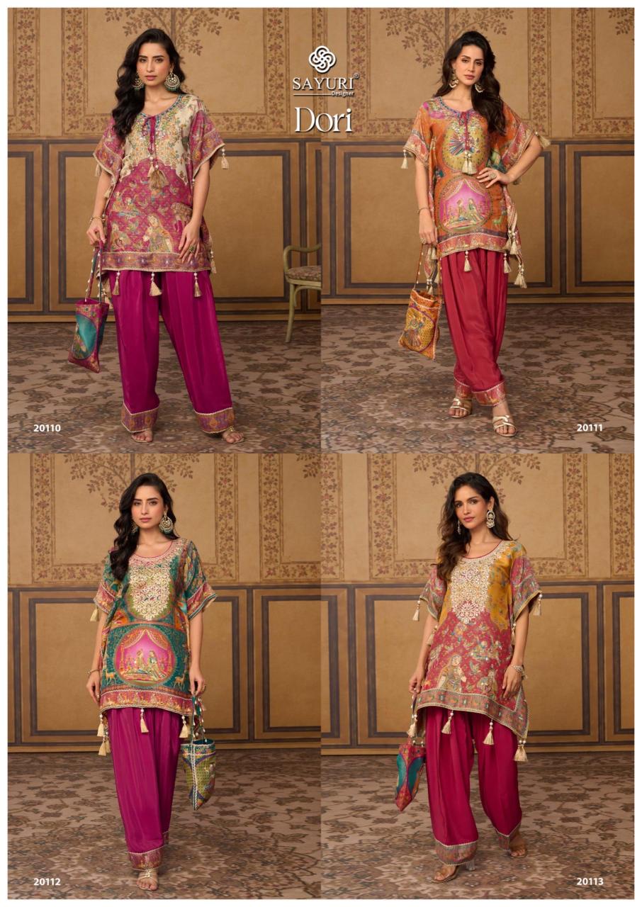 Sayuri Dori catalog Kaftan kurti wholesale market in ulhasnagar - Sanvari Fashion