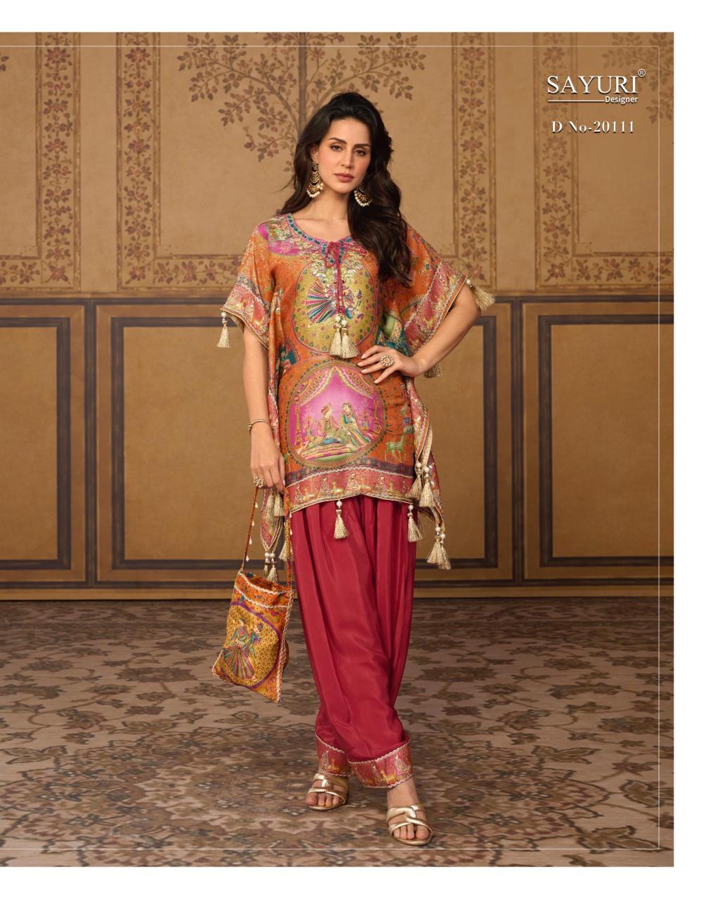 Sayuri Dori catalog Kaftan kurti wholesale market in ulhasnagar - Sanvari Fashion